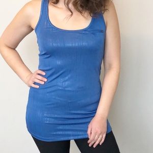 Armani Exchange Royal Blue Shimmer Tank Size M